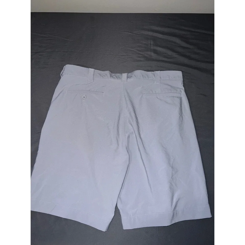 Roundtree & Yorke Performance Mens Golf Shorts Gray Size 36 Stretch Wicking